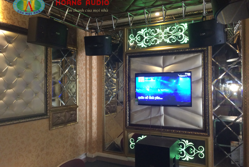 Phòng demo test âm thanh tại các showroom của Hoàng Audio