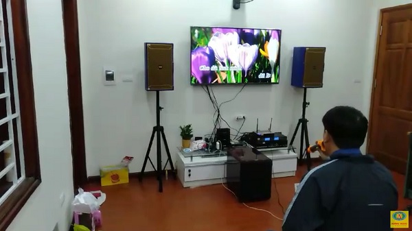 dàn karaoke gia đình anh Đào tại Long Biên
